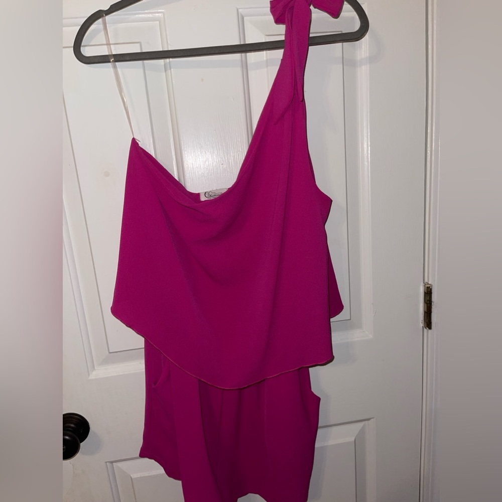 Pink One Sleeved Romper